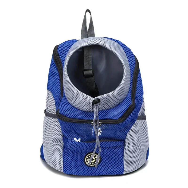 Breathable Pet Carrier Backpack – Adjustable Front Travel Bag with Reflective Strips for Dogs & Cats