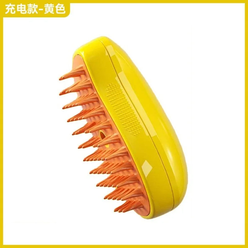 3-in-1 Electric Steam Pet Grooming Brush – Spray Massage Comb for Dogs & Cats