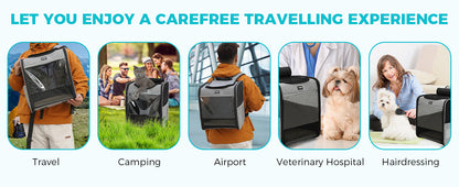 Dogat Pet Backpack XL Breathable Cat/dogs Transporter Up To 10Kg Mesh Window Foldable
