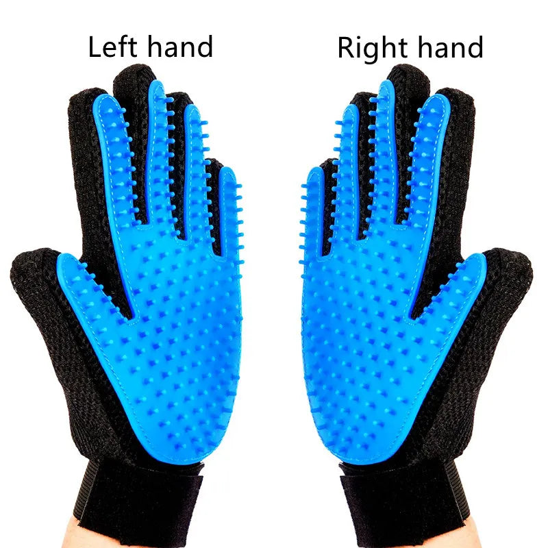 Silicone Pet Grooming Brush & Bath Glove – Massage Comb for Dogs & Cats