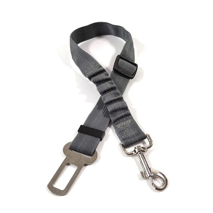 Adjustable Reflective Dog Car Seat Belt Harness – Elastic Shock-Absorbing Travel Safety Strap