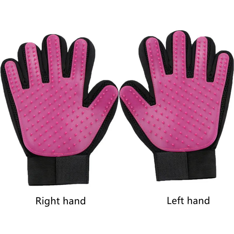 Silicone Pet Grooming Brush & Bath Glove – Massage Comb for Dogs & Cats