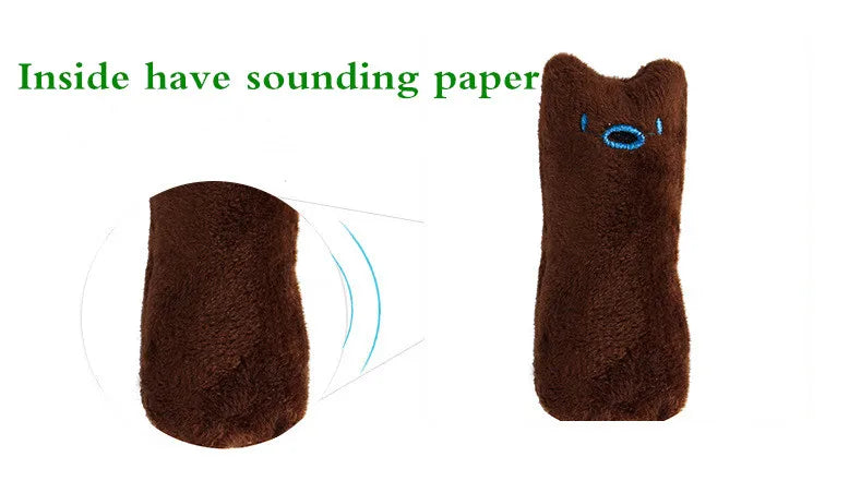 Interactive Catnip Plush Toy – Bite-Resistant Chew & Squeaky Toy for Cats