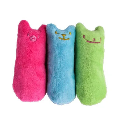 Interactive Catnip Plush Toy – Bite-Resistant Chew & Squeaky Toy for Cats