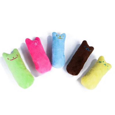 Interactive Catnip Plush Toy – Bite-Resistant Chew & Squeaky Toy for Cats