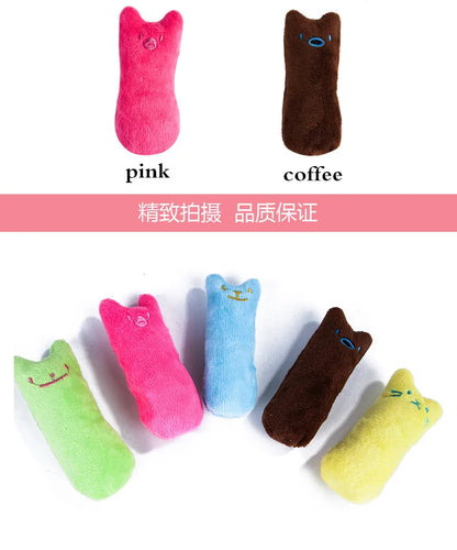 Interactive Catnip Plush Toy – Bite-Resistant Chew & Squeaky Toy for Cats