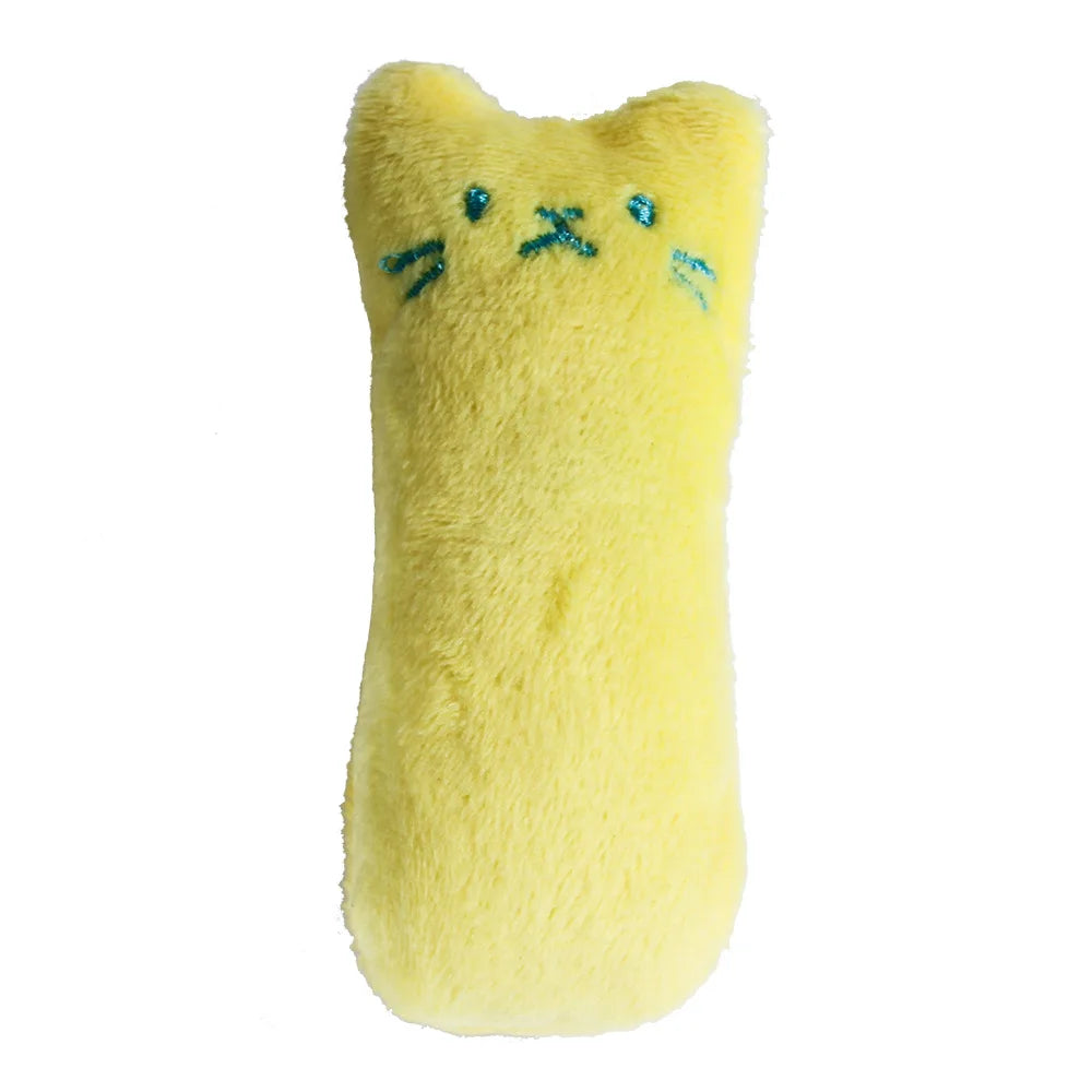 Interactive Catnip Plush Toy – Bite-Resistant Chew & Squeaky Toy for Cats