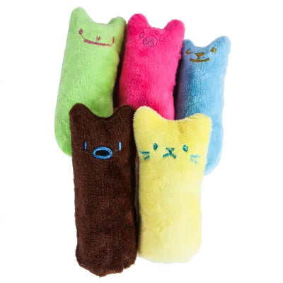 Interactive Catnip Plush Toy – Bite-Resistant Chew & Squeaky Toy for Cats