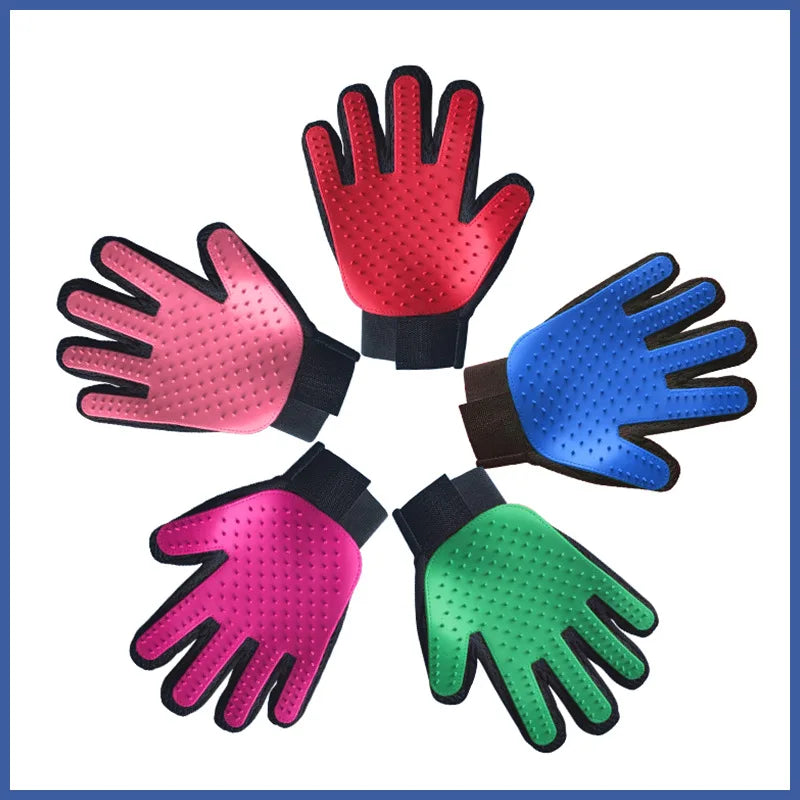 Silicone Pet Grooming Brush & Bath Glove – Massage Comb for Dogs & Cats