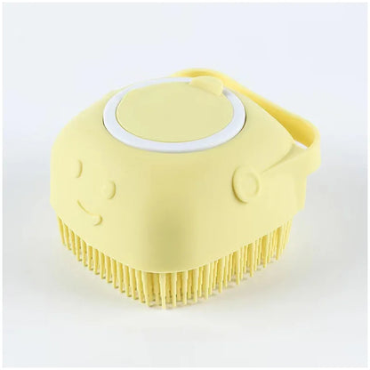 Silicone Pet Bath & Grooming Gloves – Soft Massage Brush for Dogs & Cats