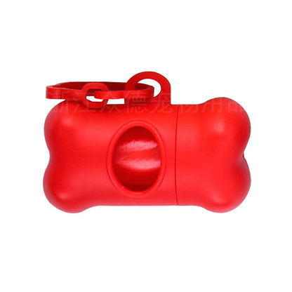 Bone-Shaped Dog Poop Bag Dispenser – Portable Holder for Waste Bags