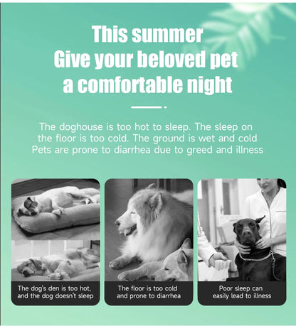 Cooling Pet Bed Mat for Dogs and Cats – Summer Ice Cushion, Comfortable & Wear-Resistant