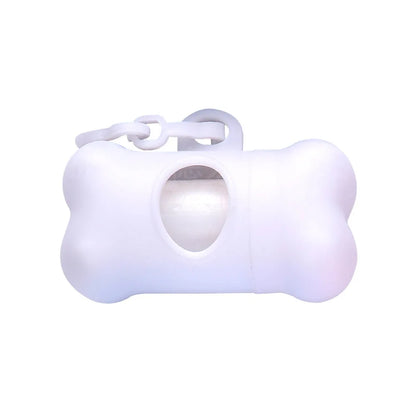 Bone-Shaped Dog Poop Bag Dispenser – Portable Holder for Waste Bags