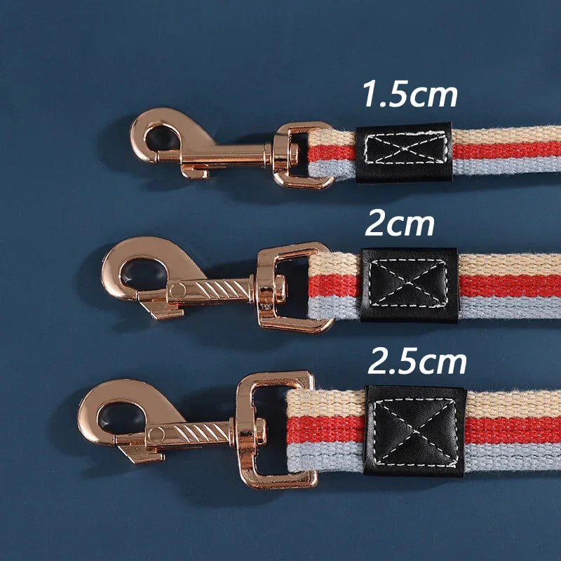 Dog Training Leash 2m Long Pet Lead Non-Slip Rubber Nylon Training Walking Rope Work Dog Leashes For Small Medium Large Big Dogs