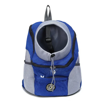 Breathable Pet Carrier Backpack – Adjustable Front Travel Bag with Reflective Strips for Dogs & Cats