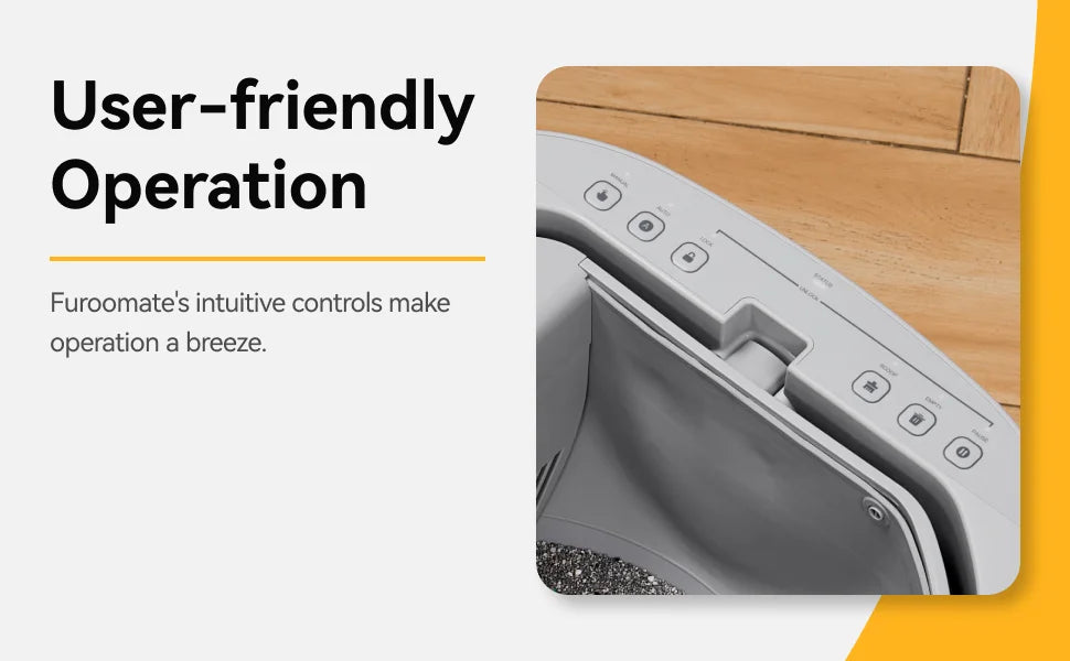Self-cleaning cat litter box with an open design, advanced safety sensors, and extra-large capacity for multi-cat households. Practical, hassle-free, and ideal for easy daily cleaning.