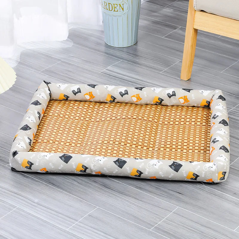 Cooling Pet Bed Mat for Dogs and Cats – Summer Ice Cushion, Comfortable & Wear-Resistant