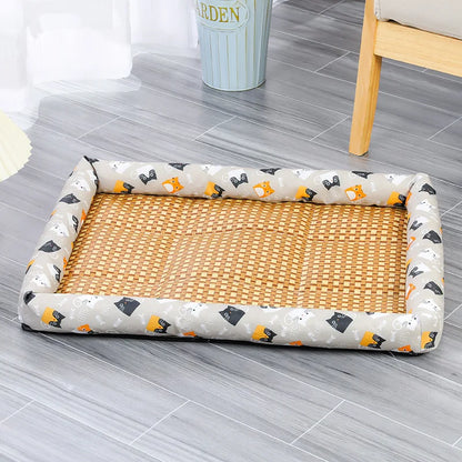 Cooling Pet Bed Mat for Dogs and Cats – Summer Ice Cushion, Comfortable & Wear-Resistant