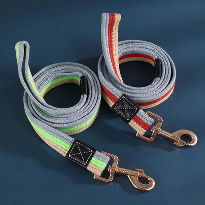 Dog Training Leash 2m Long Pet Lead Non-Slip Rubber Nylon Training Walking Rope Work Dog Leashes For Small Medium Large Big Dogs