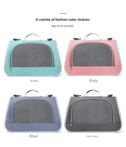 Breathable Pet Travel Bag – Portable Shoulder Carrier for Dogs & Cats, Summer Design