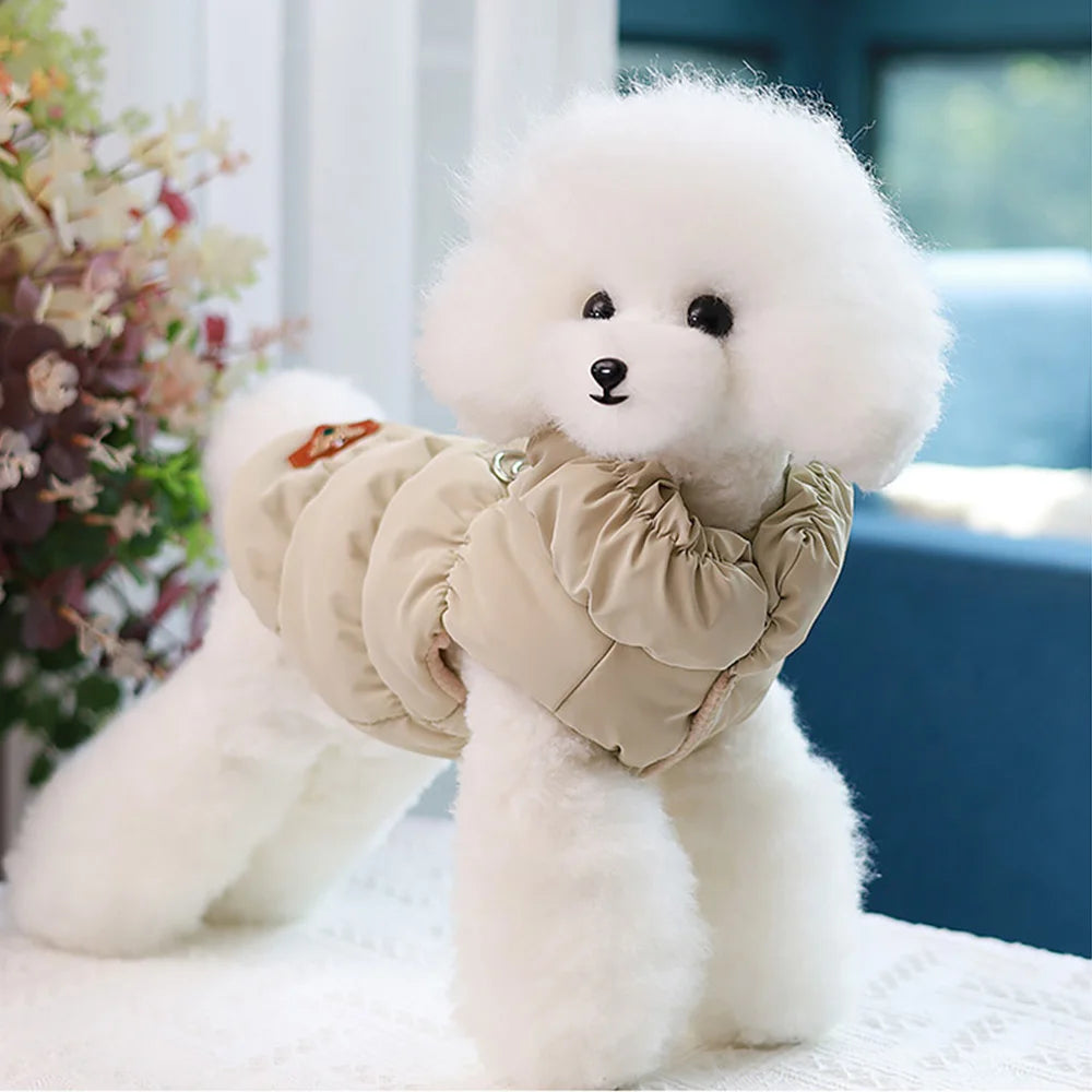 Warm Padded Dog Jacket – Soft Winter Coat for Small & Medium Dogs (Chihuahua, French Bulldog, Poodle)