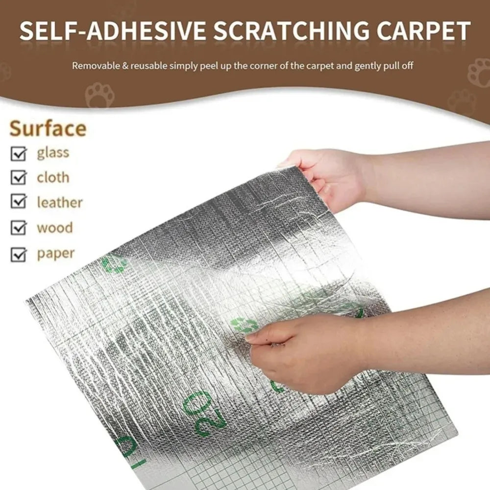 Self-Adhesive Cat Scratch Protector Mat – Trim-to-Fit Furniture & Sofa Guard