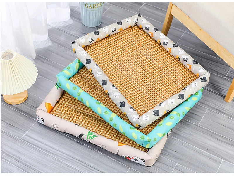 Cooling Pet Bed Mat for Dogs and Cats – Summer Ice Cushion, Comfortable & Wear-Resistant