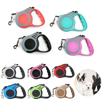 3m/5m Retractable Dog Leash – Durable Nylon Lead for Small, Medium & Large Dogs & Cats