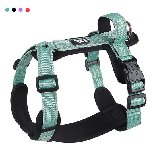 Reflective Dog Harness with Handle – Adjustable Vest for Easy Control, Ideal for Small & Medium Dogs