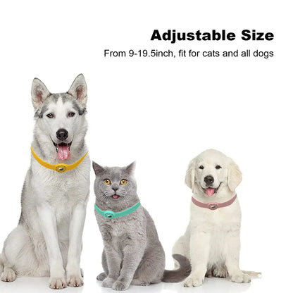 Silicone Cat Collar for Apple AirTag – Adjustable Anti-Lost Pet Tracker Holder
