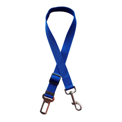 Adjustable Reflective Dog Car Seat Belt Harness – Elastic Shock-Absorbing Travel Safety Strap