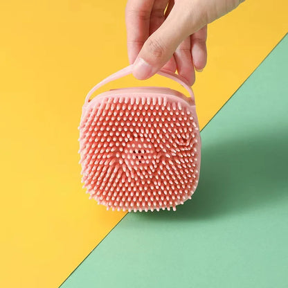 Silicone Pet Bath & Grooming Gloves – Soft Massage Brush for Dogs & Cats