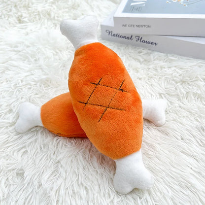 Sleeping Duck Plush Dog Toy – Squeaky Bite-Resistant Chew Toy for Small Dogs