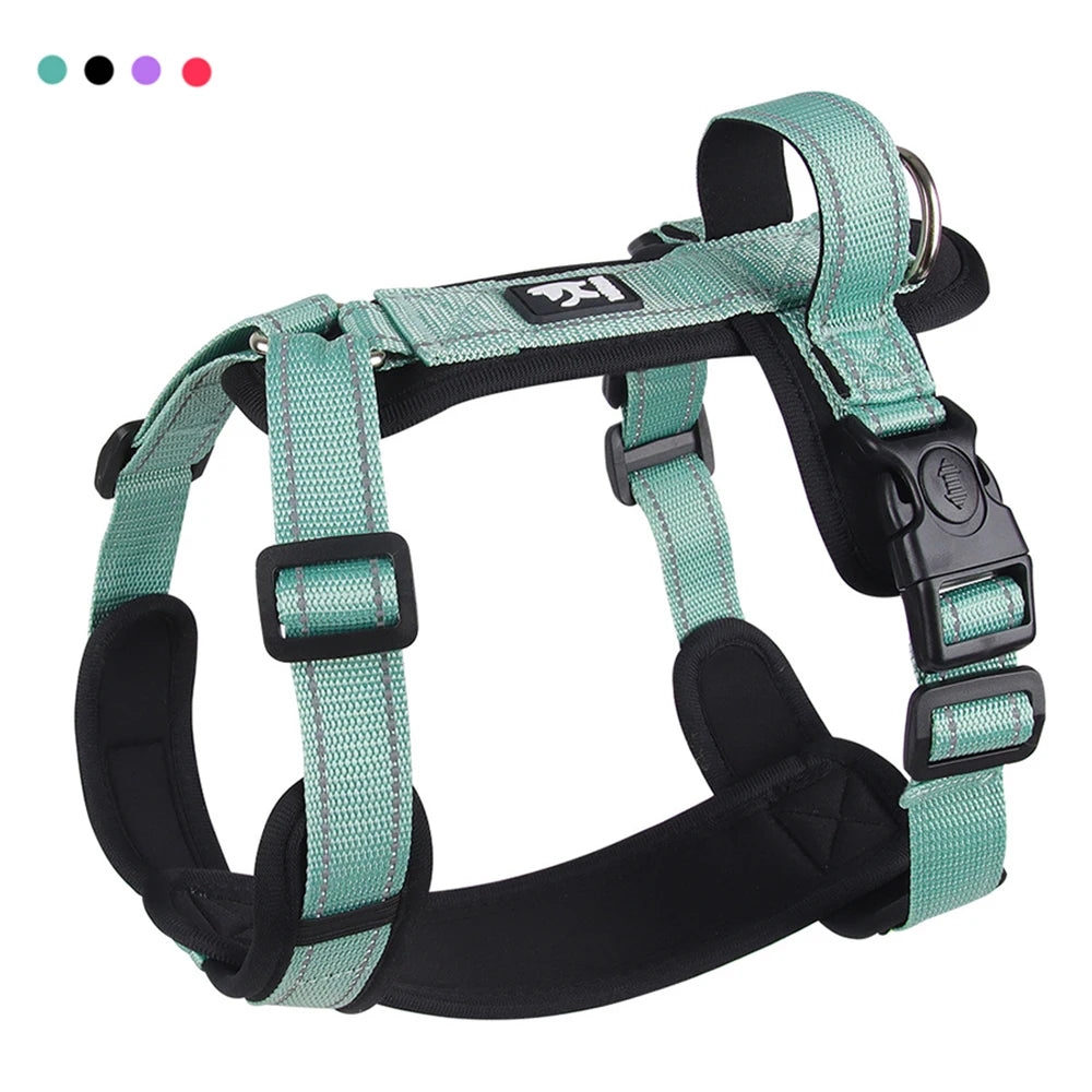 Reflective Dog Harness with Handle – Adjustable Vest for Easy Control, Ideal for Small & Medium Dogs