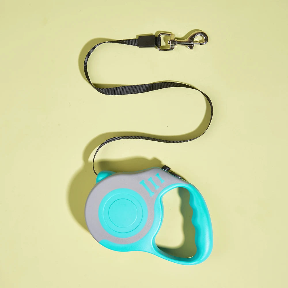 3m/5m Retractable Dog Leash – Durable Nylon Lead for Small, Medium & Large Dogs & Cats