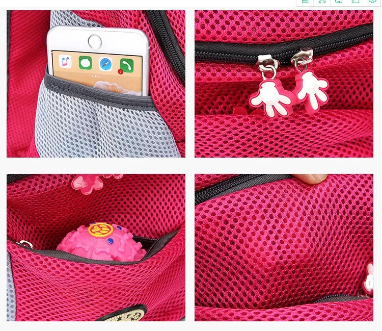 Breathable Pet Carrier Backpack – Adjustable Front Travel Bag with Reflective Strips for Dogs & Cats