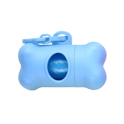 Bone-Shaped Dog Poop Bag Dispenser – Portable Holder for Waste Bags
