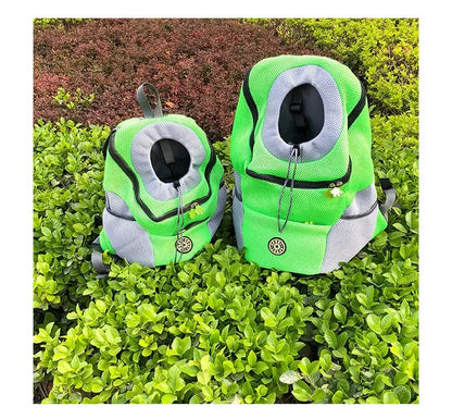 Breathable Pet Carrier Backpack – Adjustable Front Travel Bag with Reflective Strips for Dogs & Cats