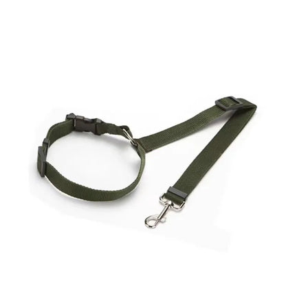 2-in-1 Adjustable Pet Car Seat Belt & Leash – Safety Harness for Dogs, Durable Nylon Lead