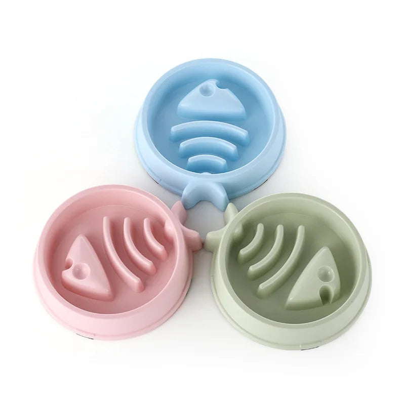 Slow Feeder Pet Bowl – Anti-Choking Non-Slip Feeding Dish for Dogs & Cats