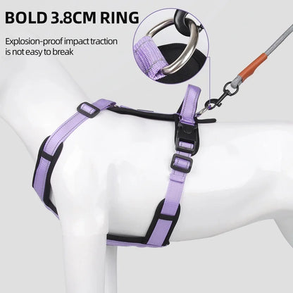 Reflective Dog Harness with Handle – Adjustable Vest for Easy Control, Ideal for Small & Medium Dogs