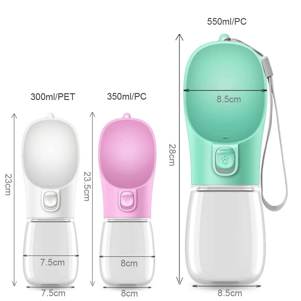 Portable Dog & Cat Water Bottle – Leakproof Travel Drinking Dispenser for Outdoor Pets