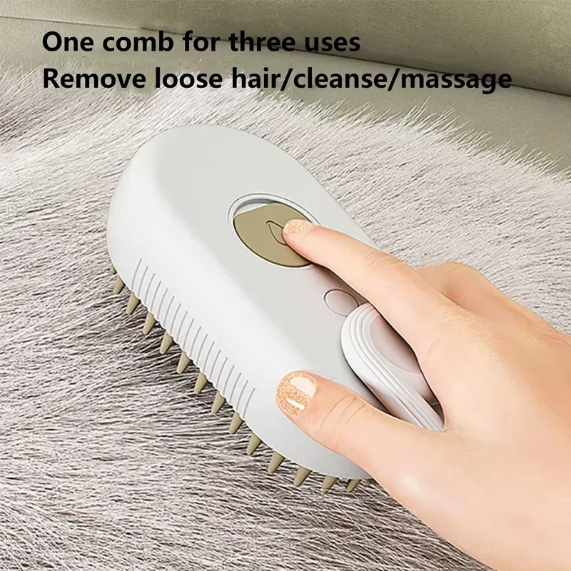 Pet Spray Grooming Comb – Hair Removal Brush with Water Mist for Dogs & Cats