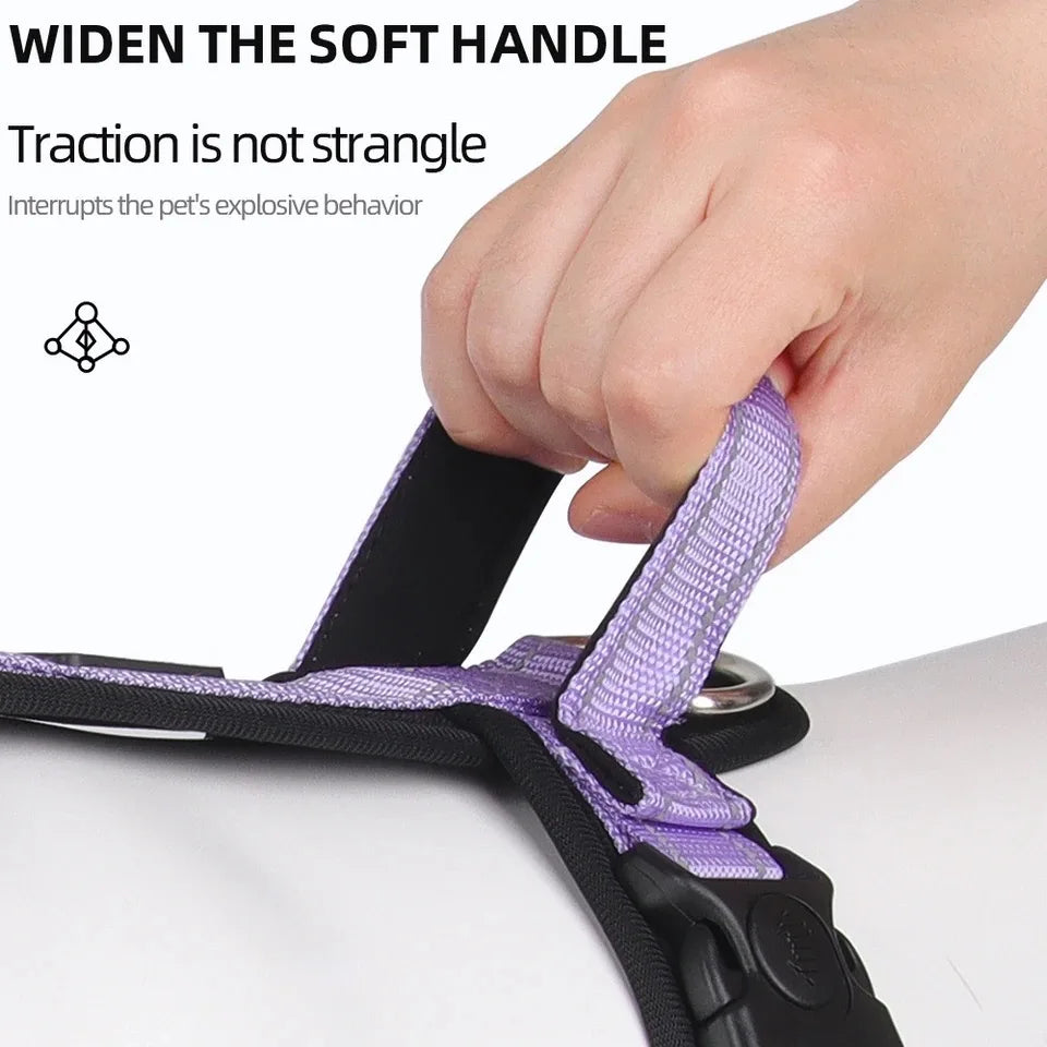 Reflective Dog Harness with Handle – Adjustable Vest for Easy Control, Ideal for Small & Medium Dogs