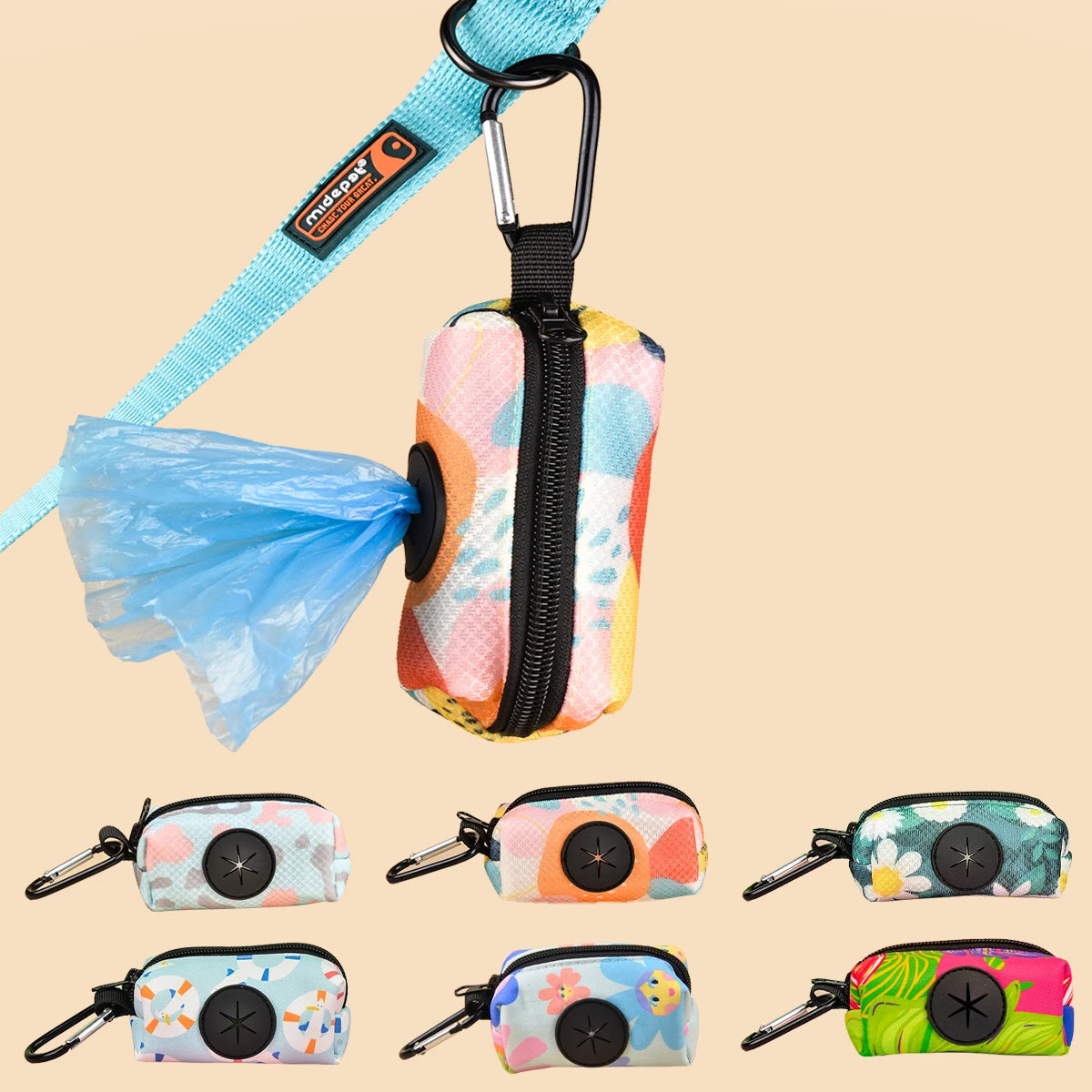 Universal Dog Poop Bag Holder – Clip-On Carrier for Any Leash (1–2PCS)