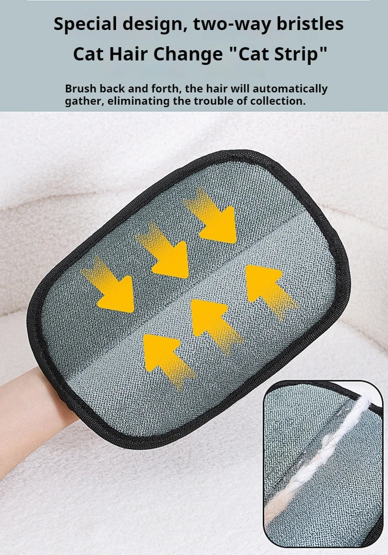 Reusable Pet Hair Remover Gloves – Electrostatic Grooming Brush for Dogs & Cats, Ideal for Clothes & Furniture