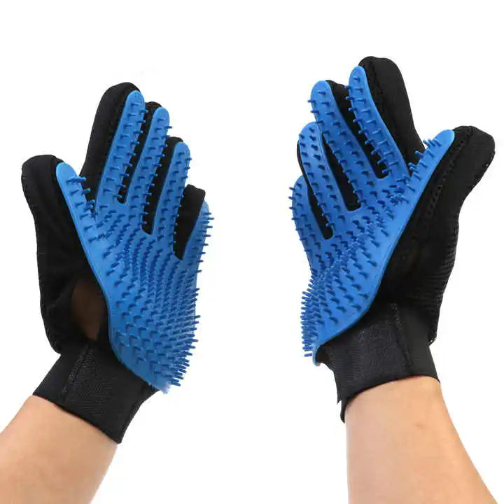 Silicone Pet Grooming Brush & Bath Glove – Massage Comb for Dogs & Cats