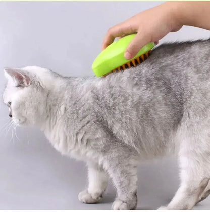 3-in-1 Electric Steam Pet Grooming Brush – Spray Massage Comb for Dogs & Cats