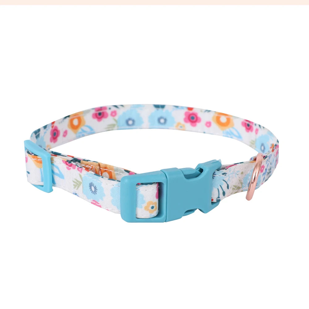 Adjustable Dog & Cat Harness Set – Soft Vest with Leash, Cute Design for Small Pets