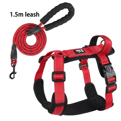 Reflective Dog Harness with Handle – Adjustable Vest for Easy Control, Ideal for Small & Medium Dogs